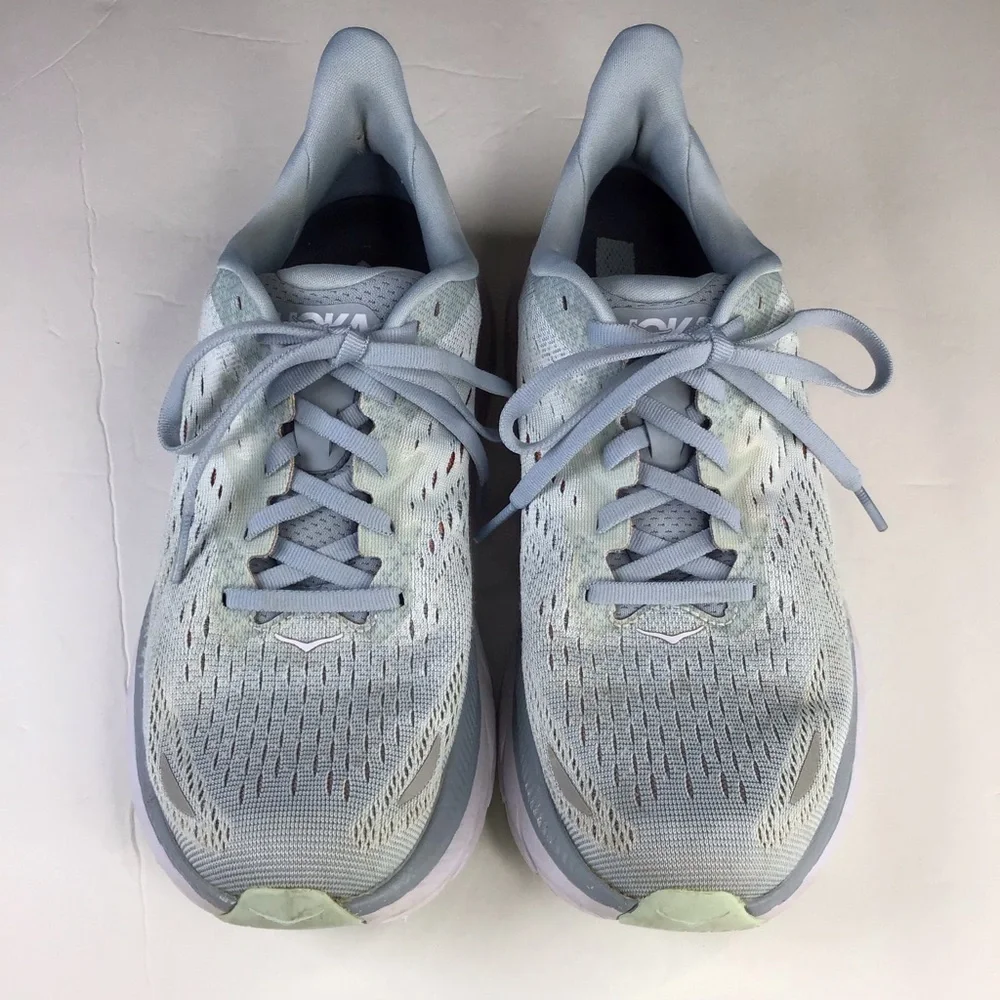 HOKA Clifton 8 Sneaker in Blue Fog Size 7.5 - Picture 2 of 16